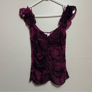 Diane Von Furstenberg Purple Blouse
